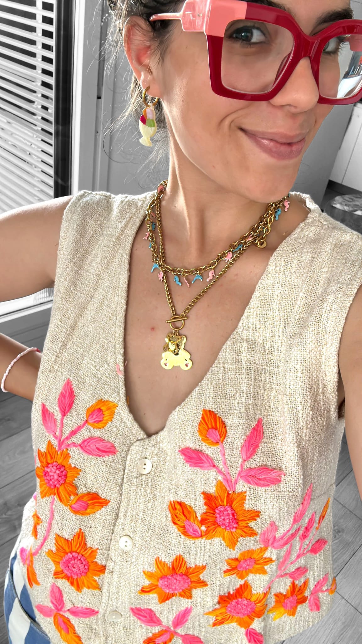 Collar Oso Karma Oro - D7
