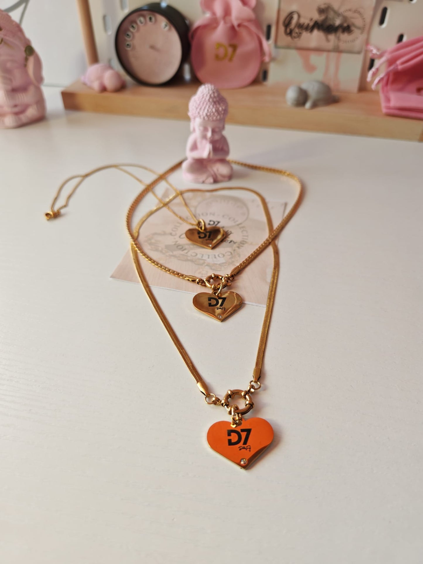 Medalla Corazón Oro D7