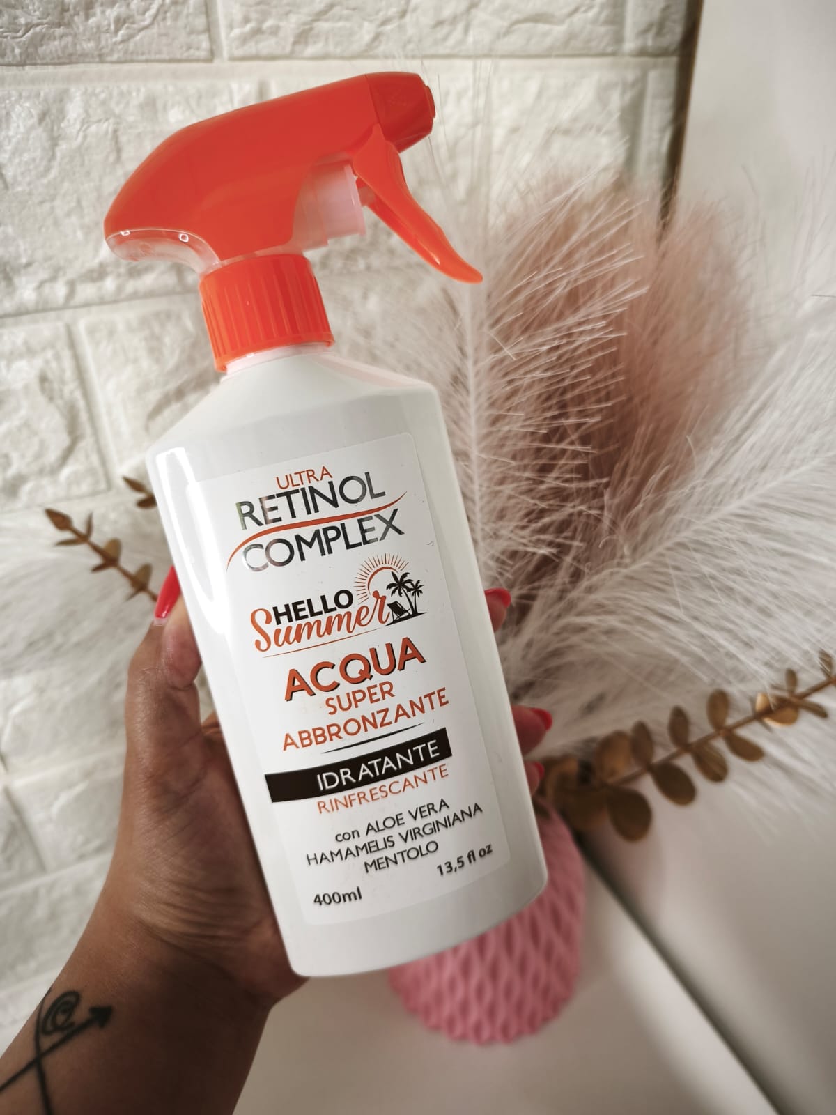 Agua Súper Bronceante Hidratante - Retinol Complex