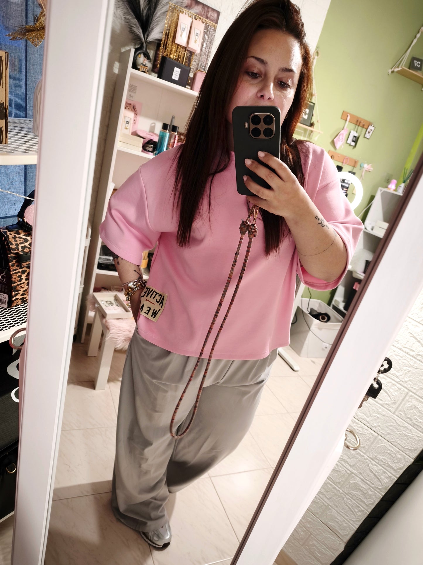 Pantalón Gris 🩶 Fluido Lumina