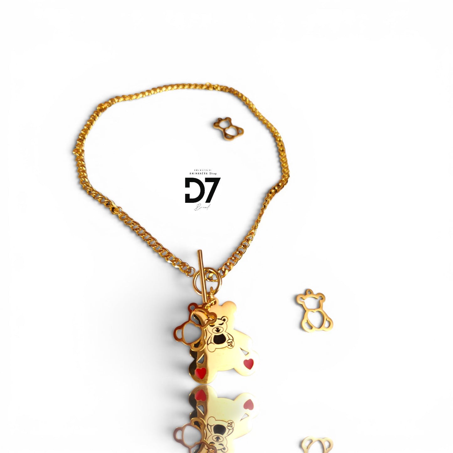 Collar Oso Karma Oro - D7