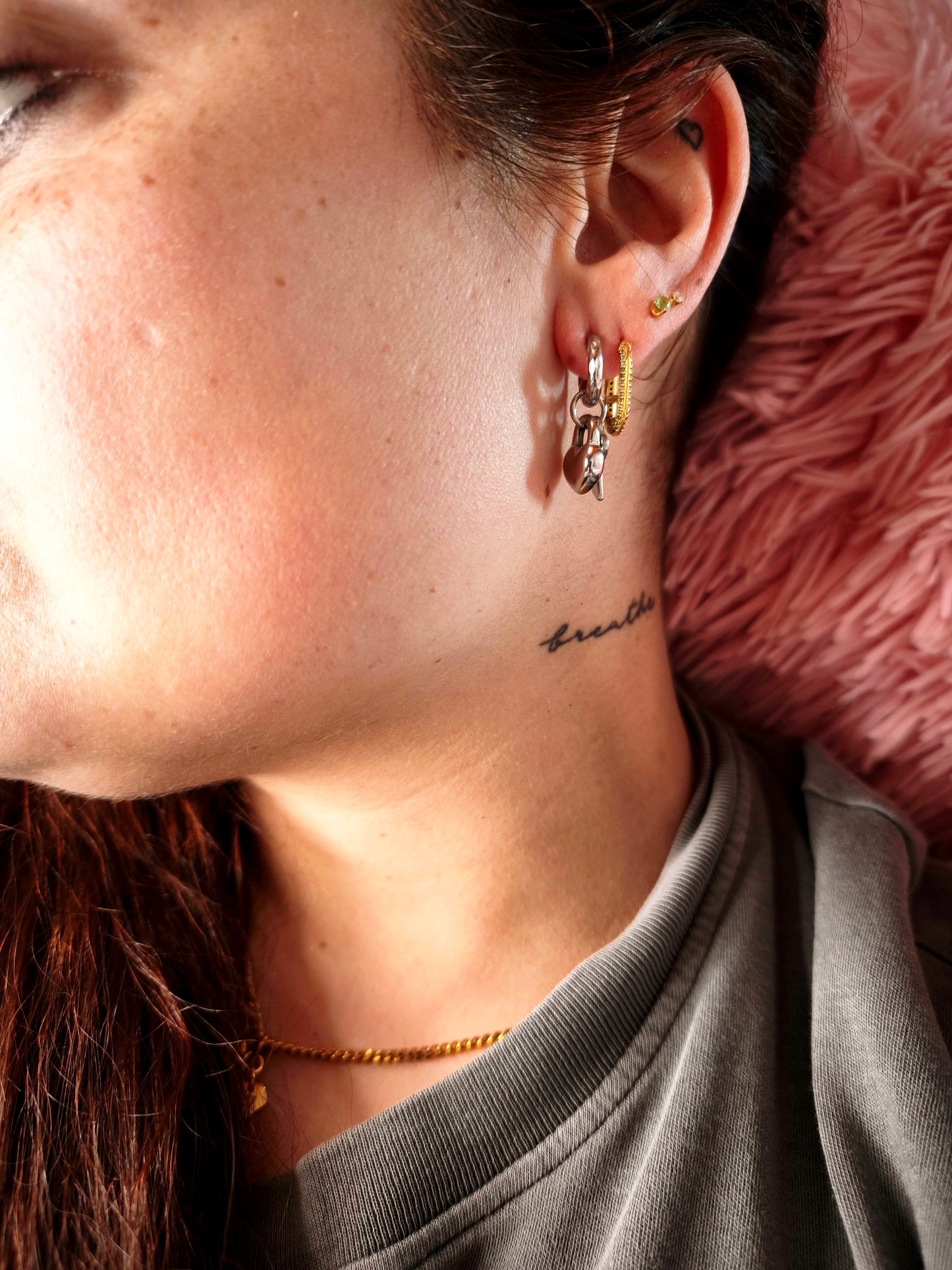 Pendientes LLAVE PLATA - RESET x D7