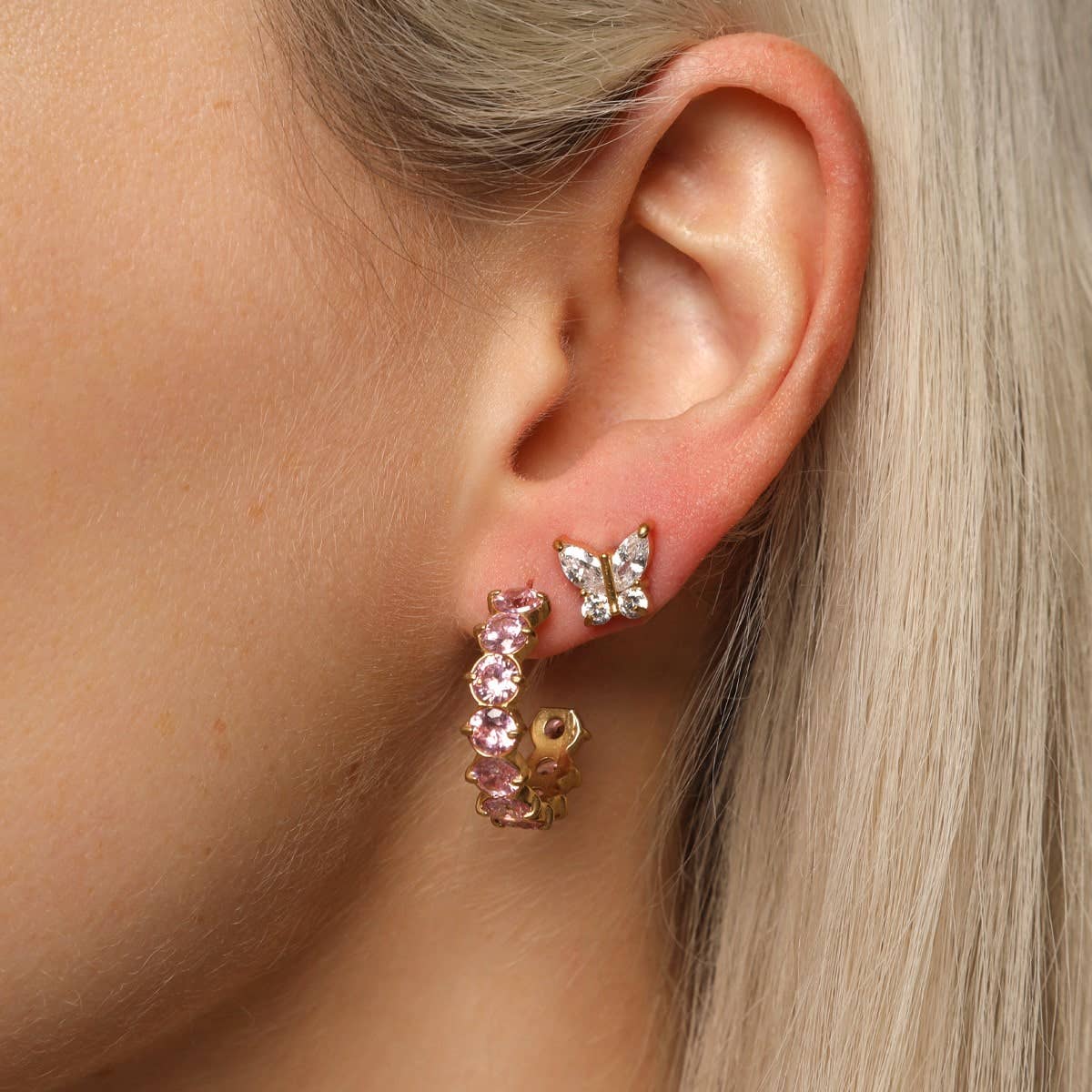 Aros Aura Gold 18K Oro – Colección AURA | D7