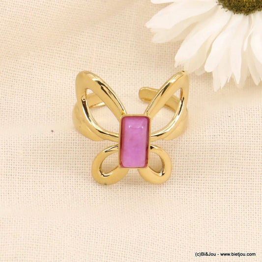 Anillo Mariposa Malva