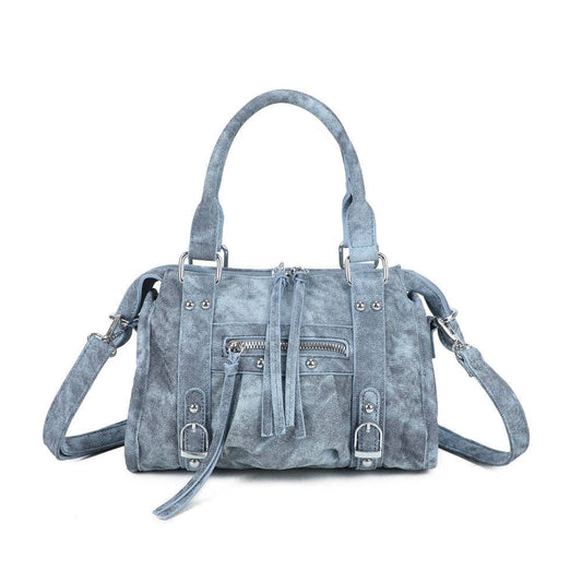 Bolso Skyla Mat compacto con acabado mate Blue (Preventa)