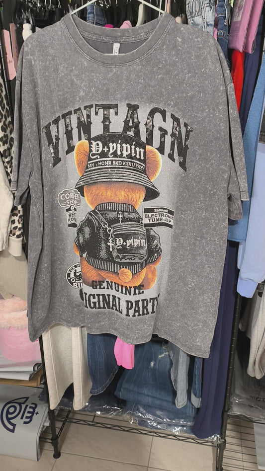 Camiseta Osito Street Gris 🩶