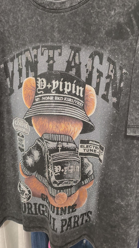 Camiseta Osito Street Negro 🖤