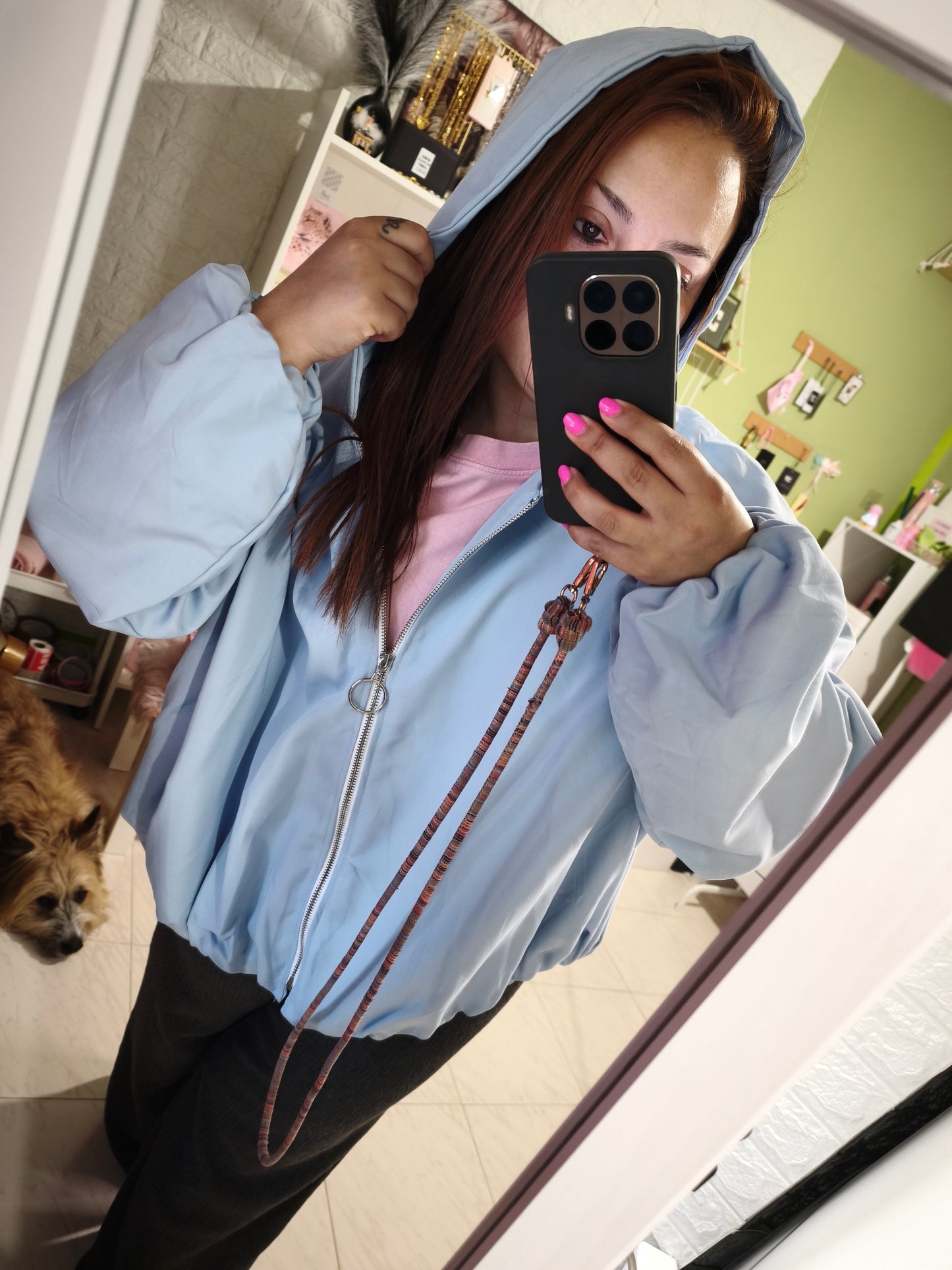 Chaqueta Volumen Estela - Celeste