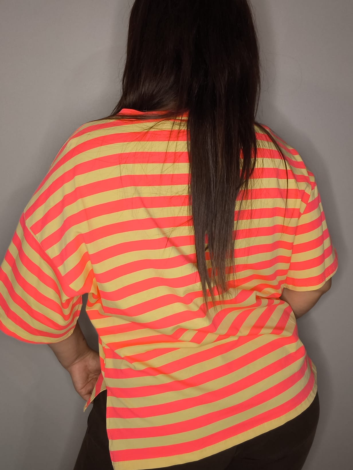 Camiseta COLORS Over - Naranja/Fucsia & Amarillo