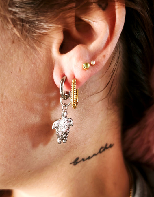 Pendientes TORTU PLATA - RESET x D7