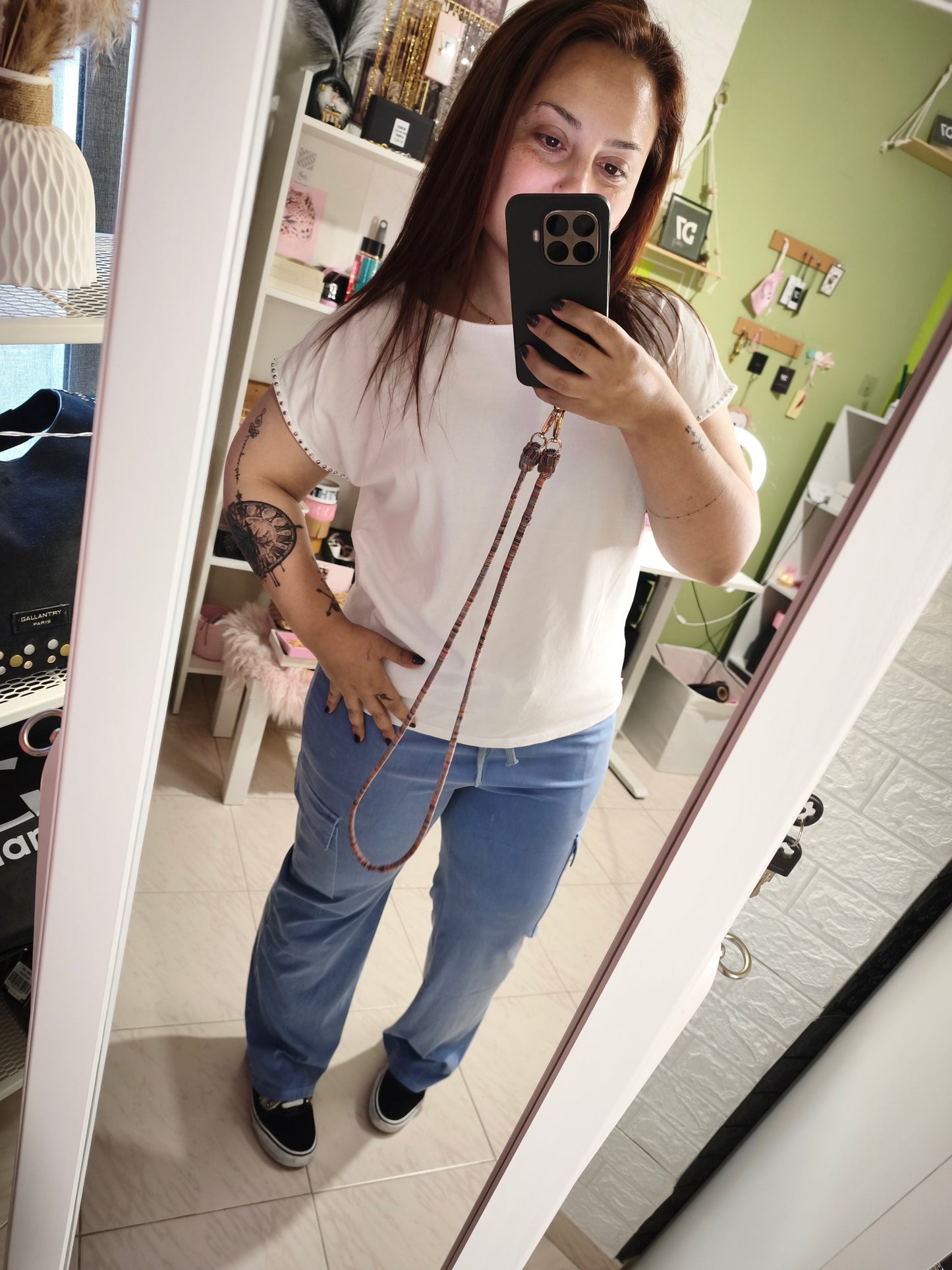 Jeans Fluidos Cargo - Azul Claro