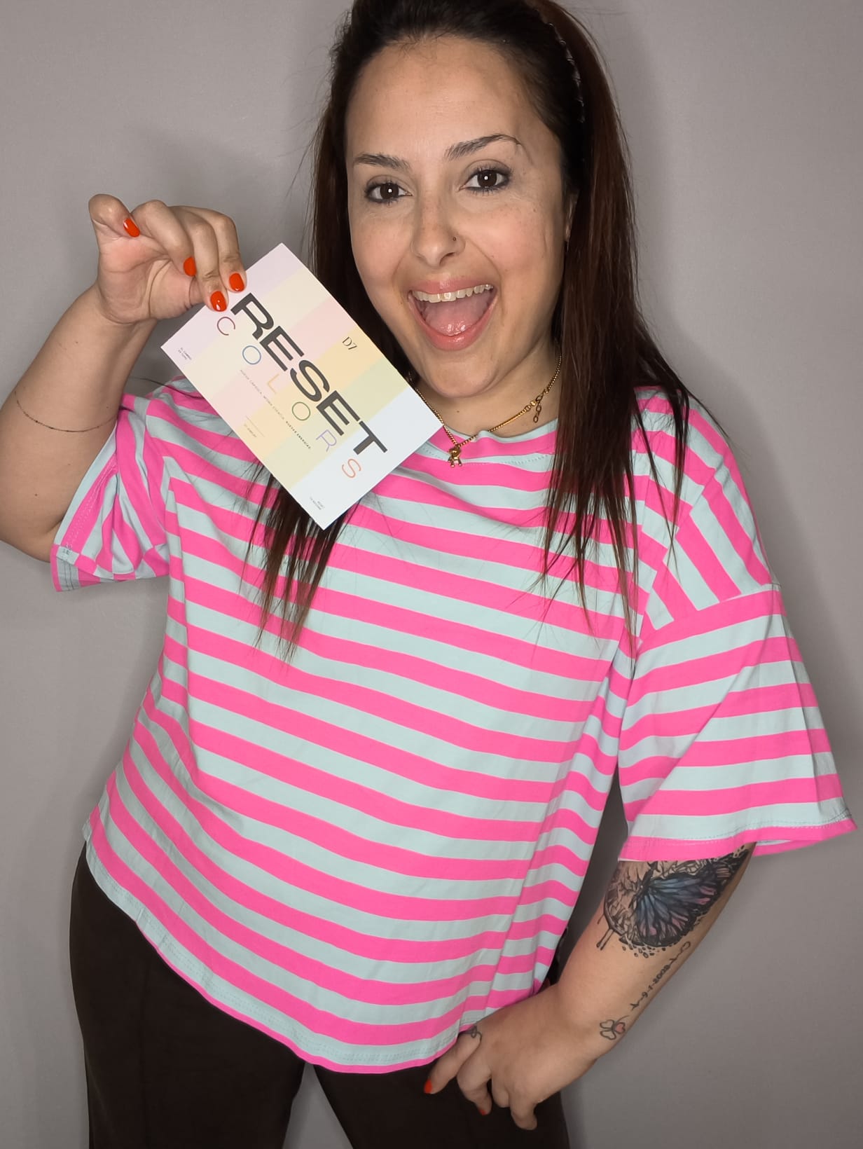 Camiseta COLORS Over - Azul & Fucsia