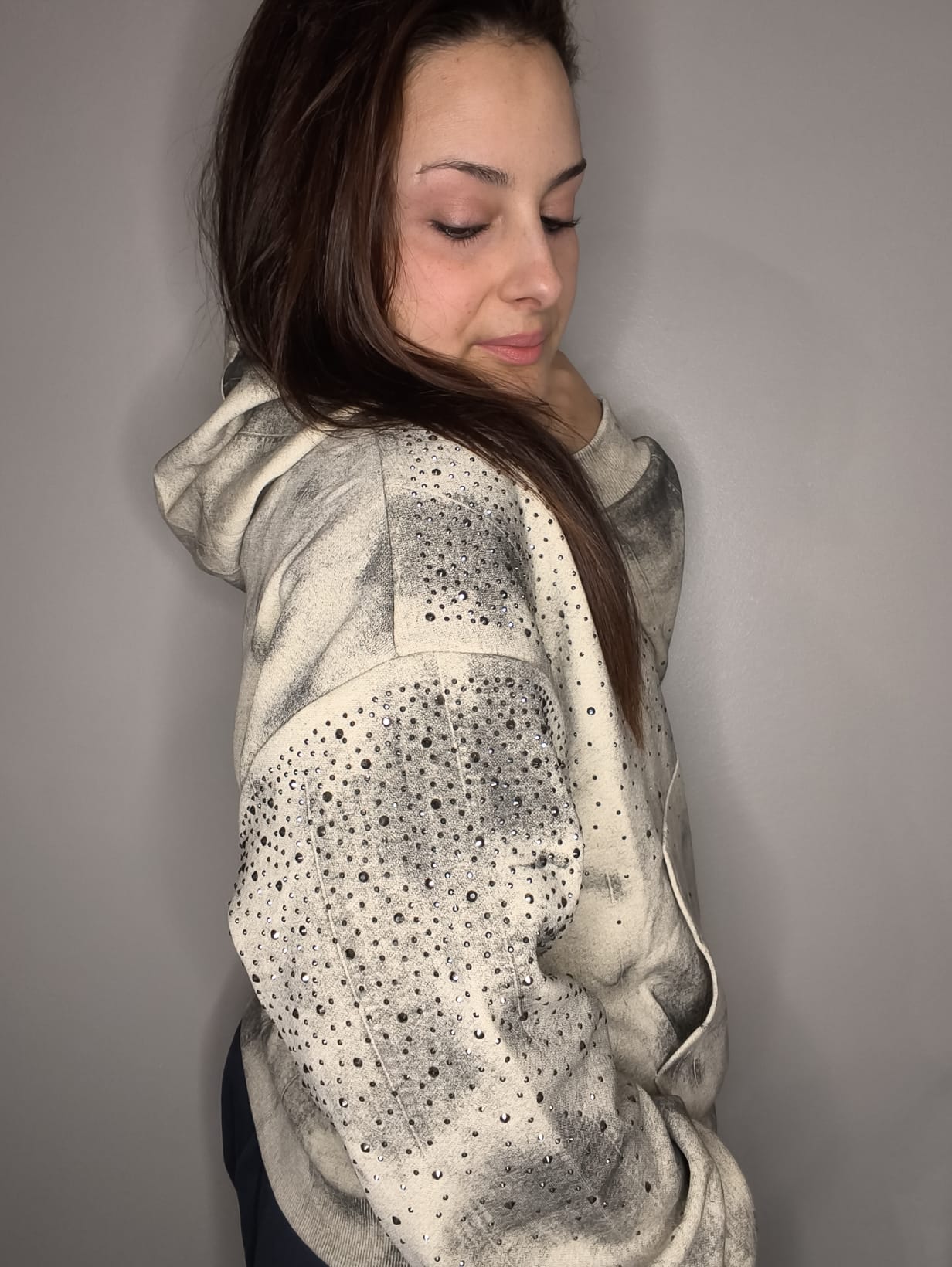 Sudadera Luna Gris 🩶 & Strass