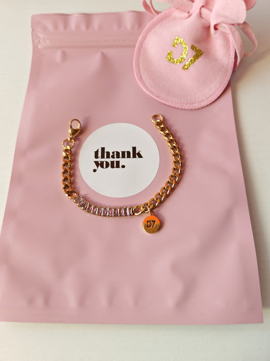 Pulsera Happy Rosa D7