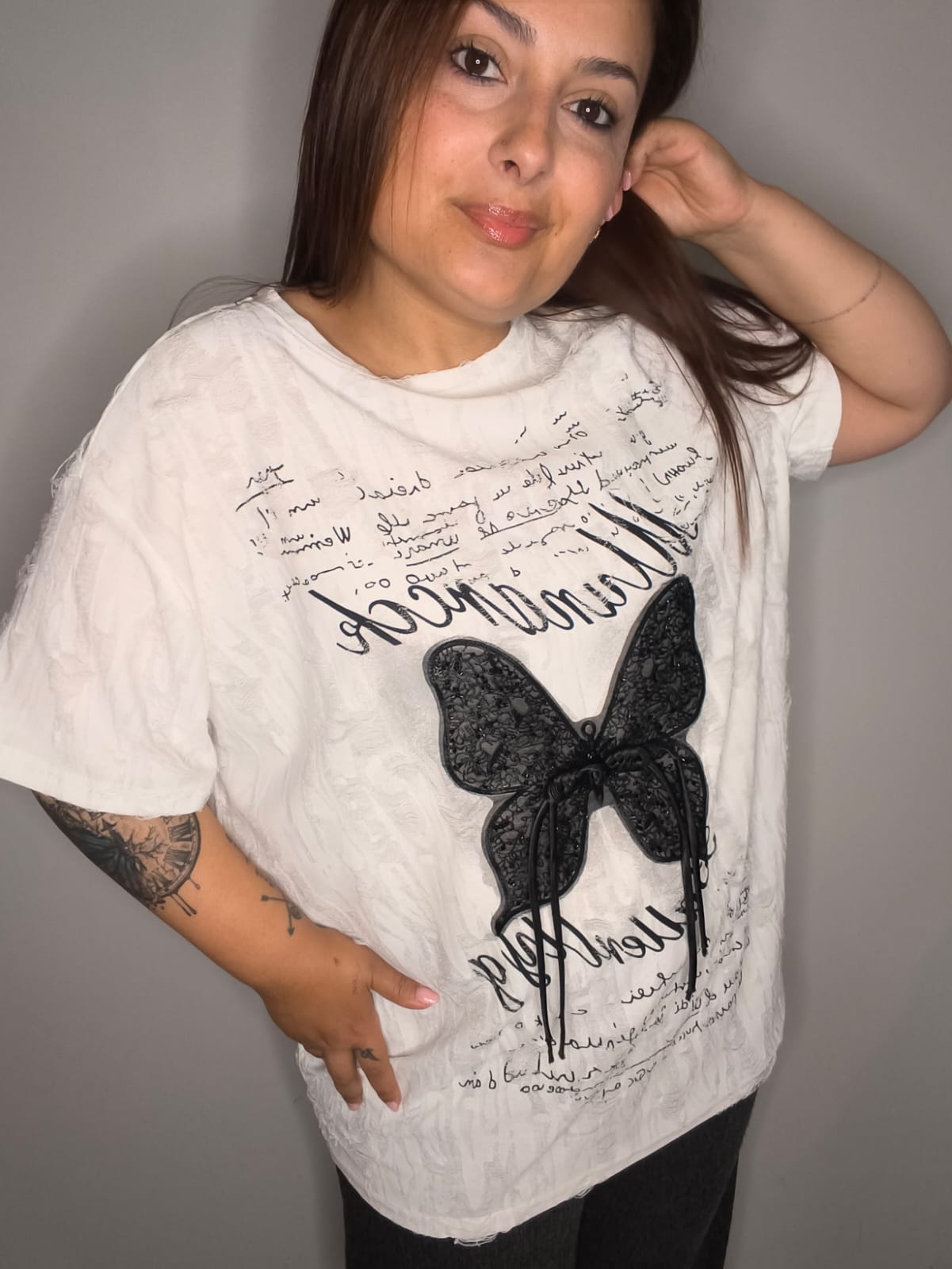 Camiseta Mariposa Blanco - Fly Out