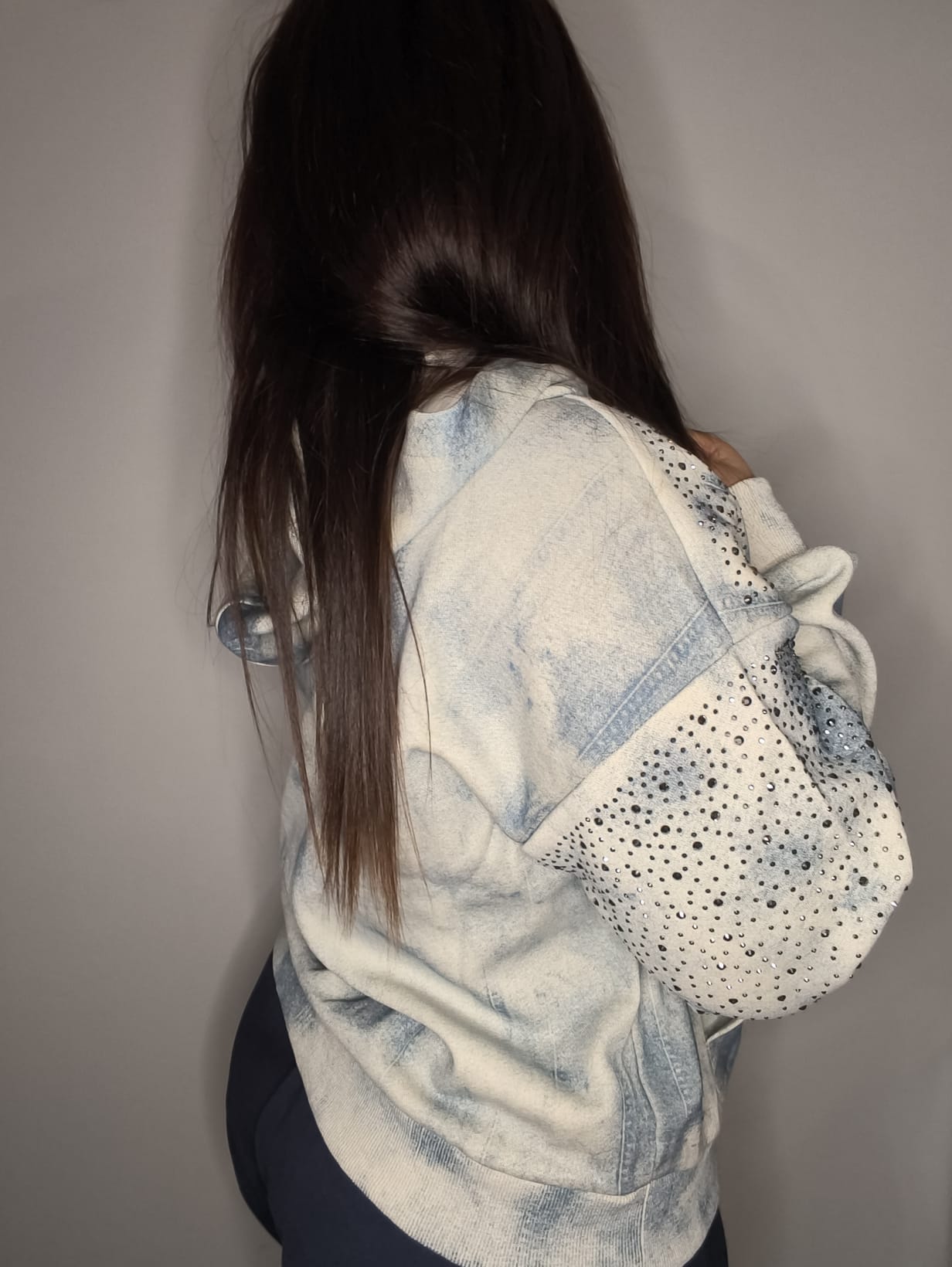 Sudadera Luna Azul & Strass