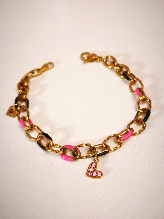 Pulsera Black&Pink D7