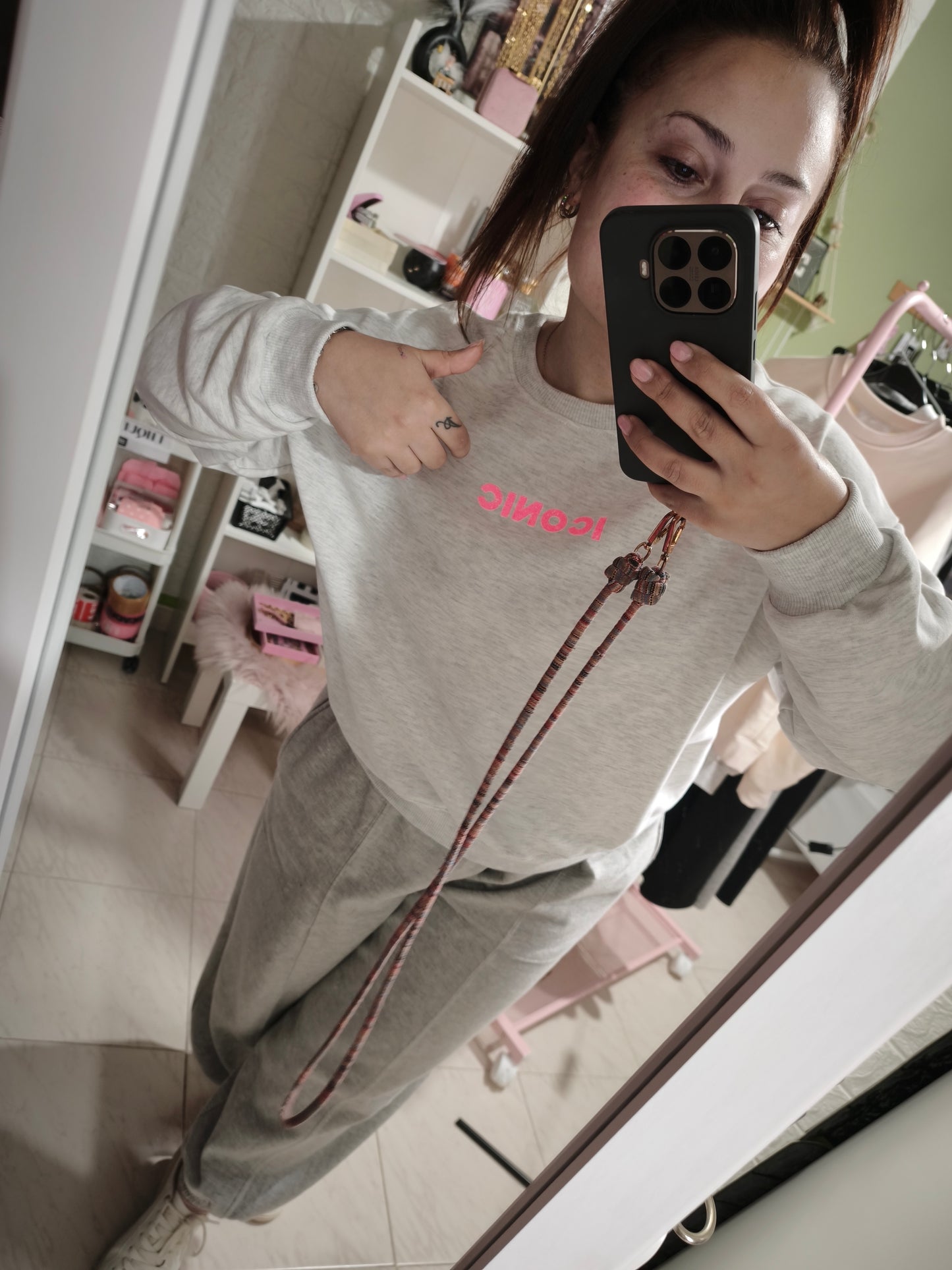 Sudadera ICONIC Gris 🩶