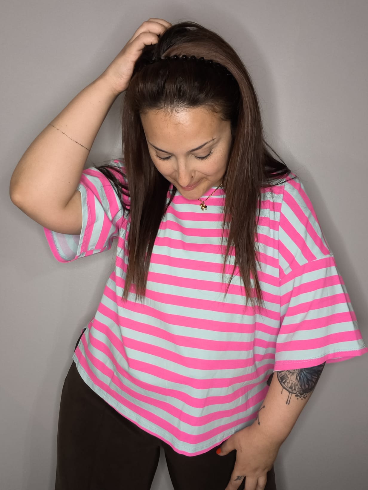Camiseta COLORS Over - Azul & Fucsia
