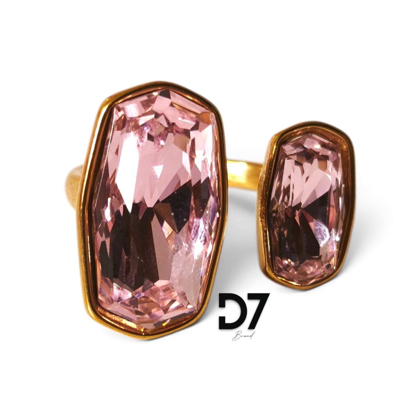 Anillo Esmeralda Rosa Oro