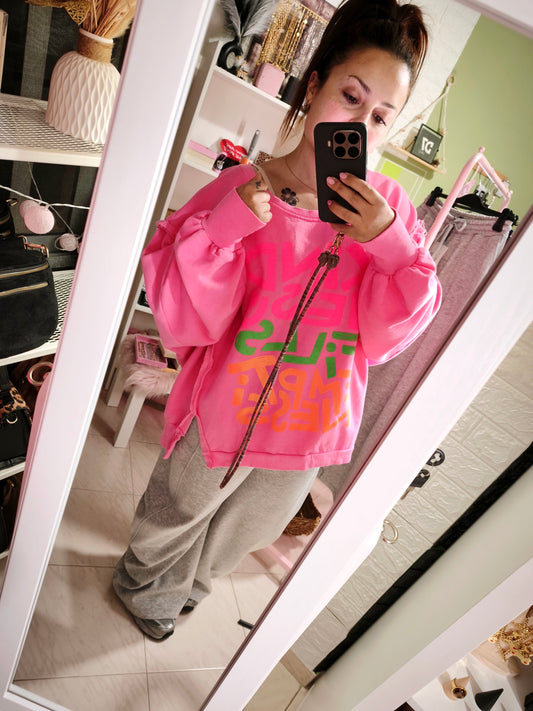 🌸 Sudadera KINDNESS Fucsia - Milano