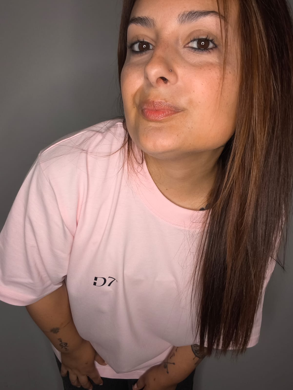 Camiseta Oversize Comfy Rosa - D7 Brand