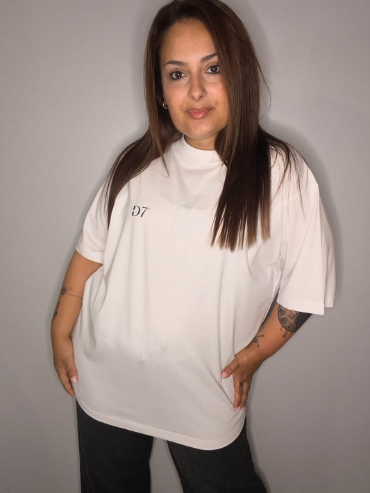 Camiseta Oversize Comfy Blanco - D7 Brand