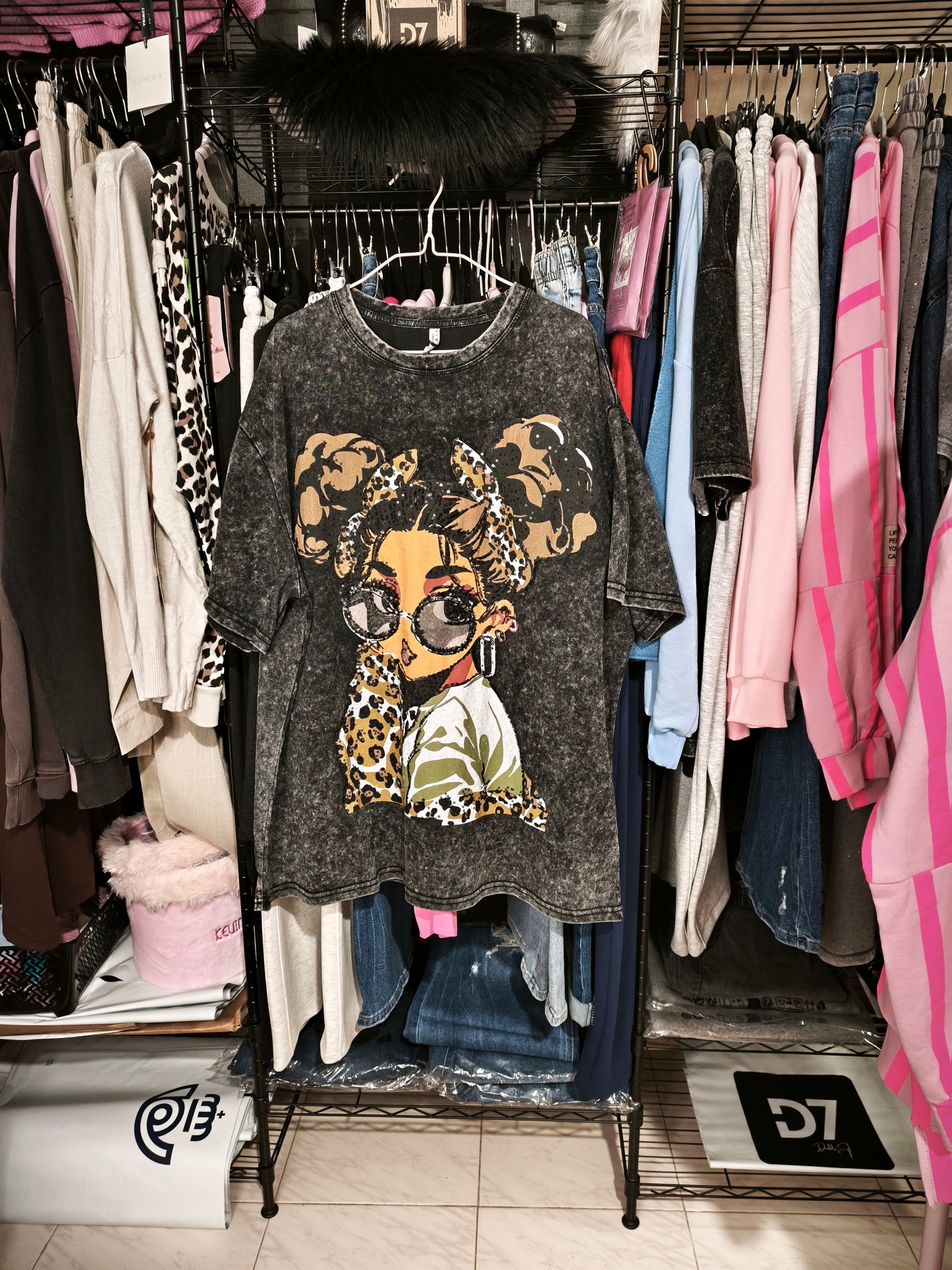 Camiseta Oversize GIRL Print ✨