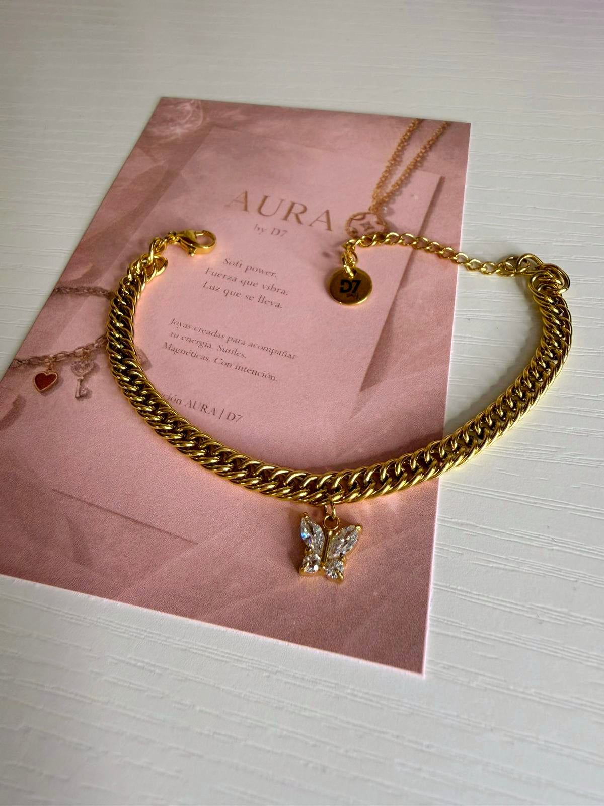 Pulsera Butterfly 18K Oro – Colección AURA | D7