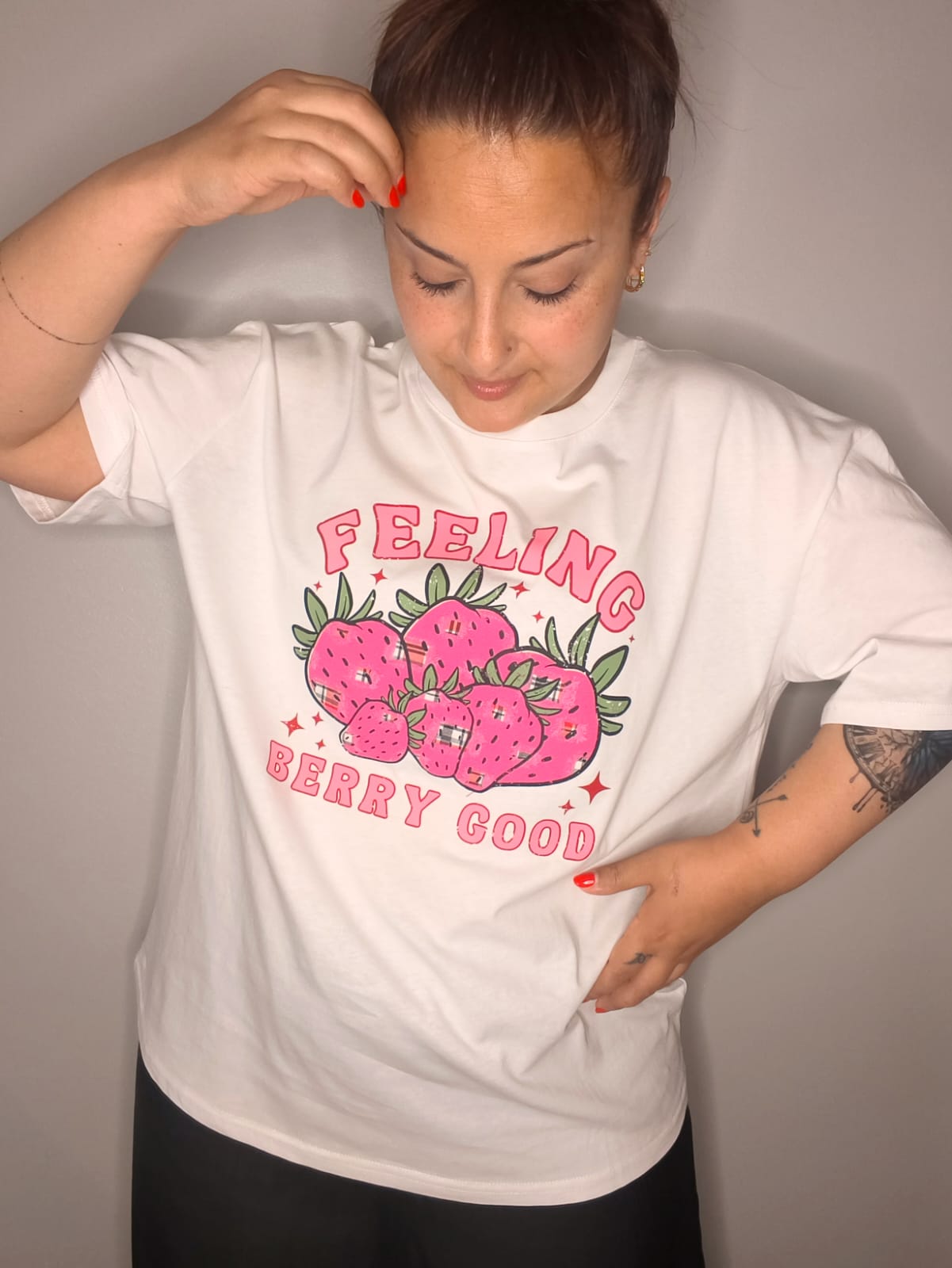 Camiseta Fresas Over