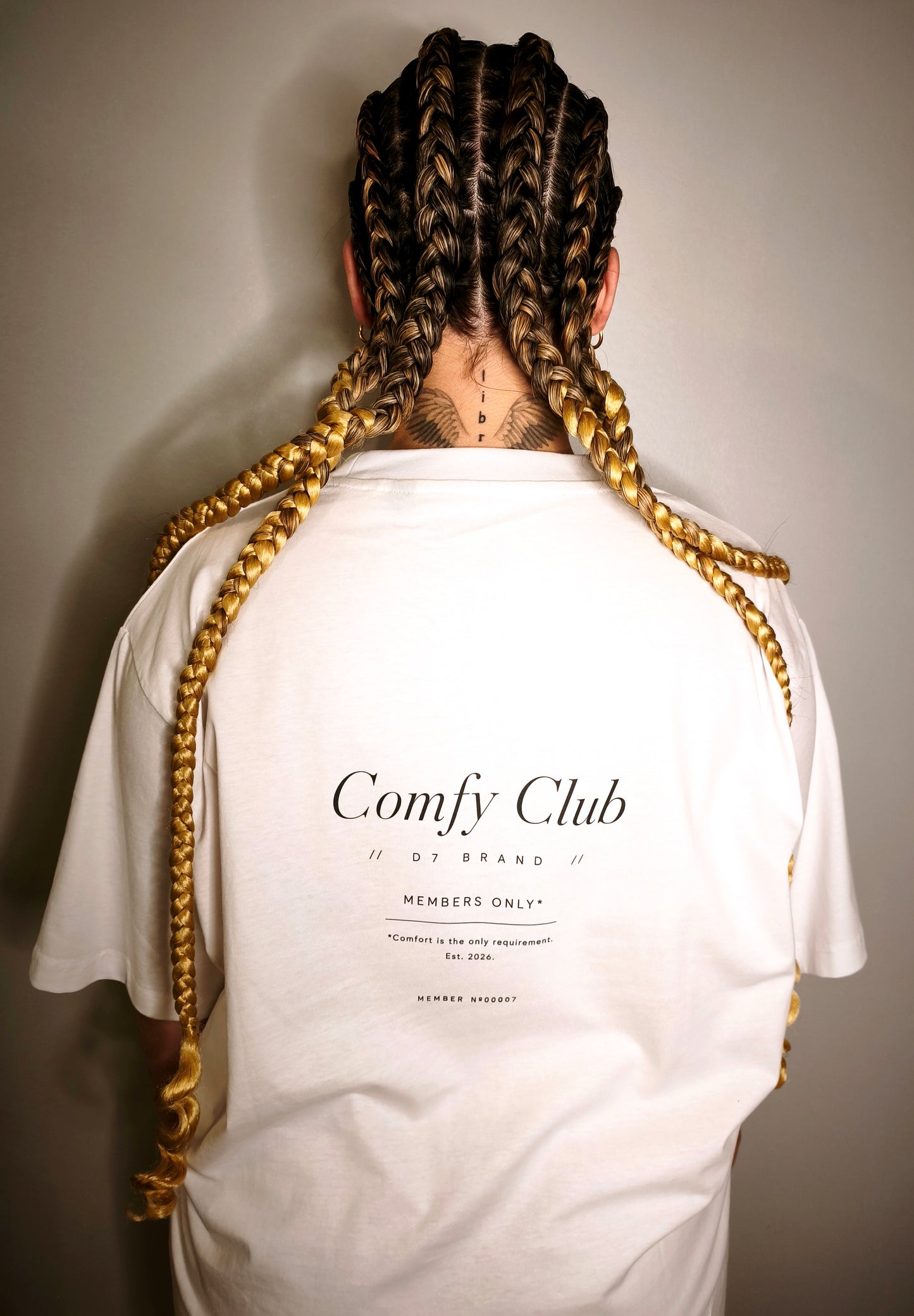 Camiseta Oversize Comfy Blanco - D7 Brand