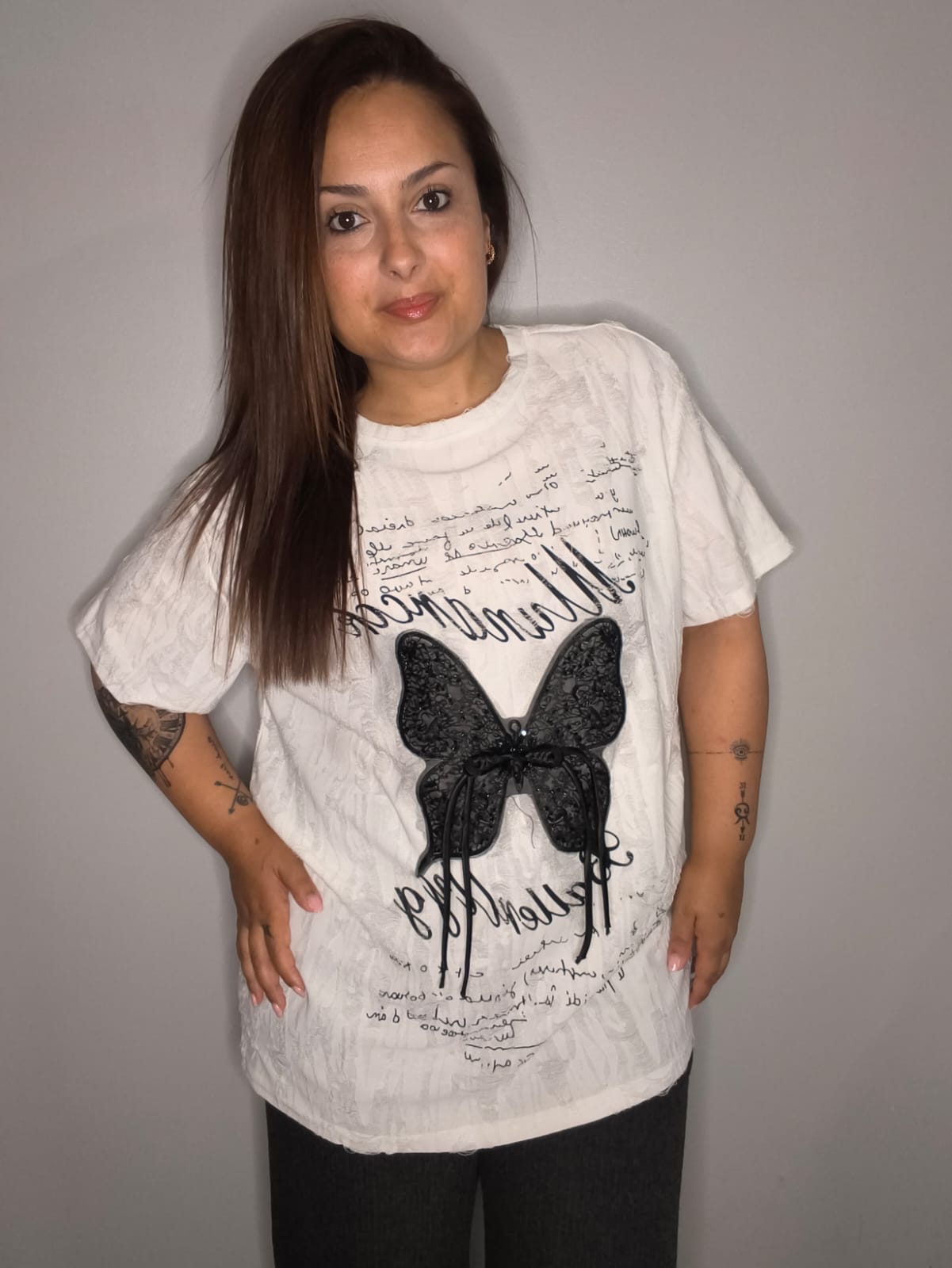 Camiseta Mariposa Blanco - Fly Out