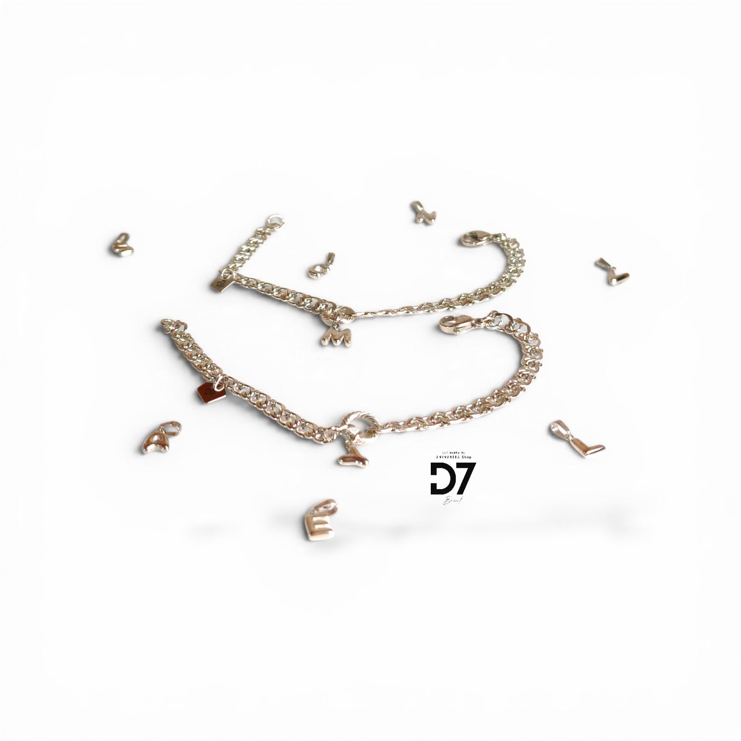 Pulsera Inicial RESET x D7 - Plata