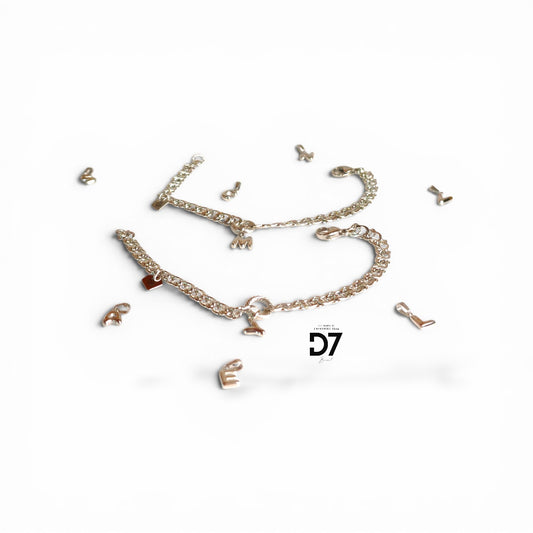 Pulsera Inicial RESET x D7 - Plata