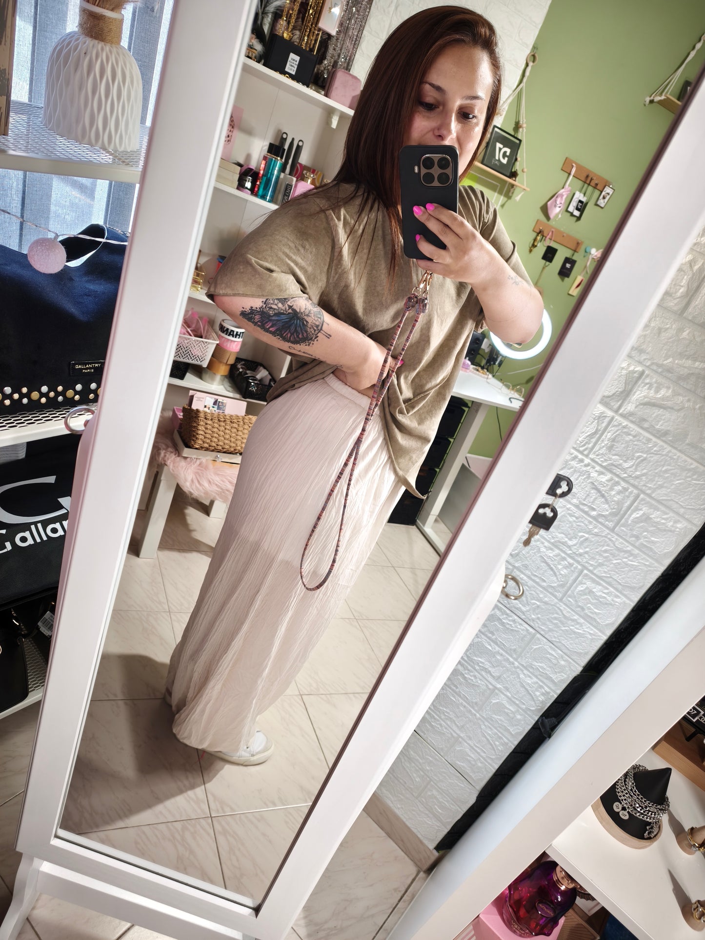 Pantalón bombacho GRECIA Beige