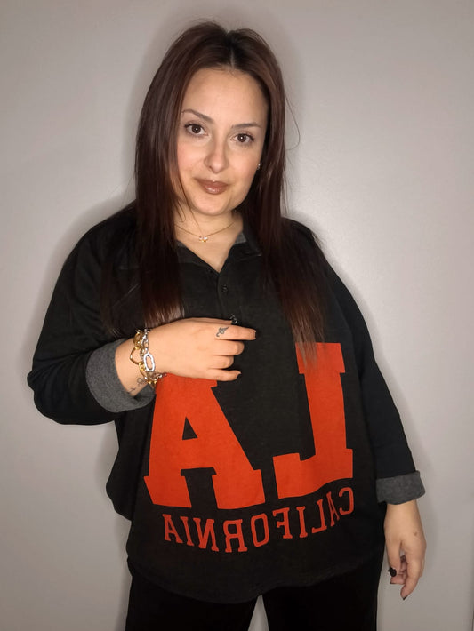 Sudadera LA Vintage Polo – Estilo Urban Soft