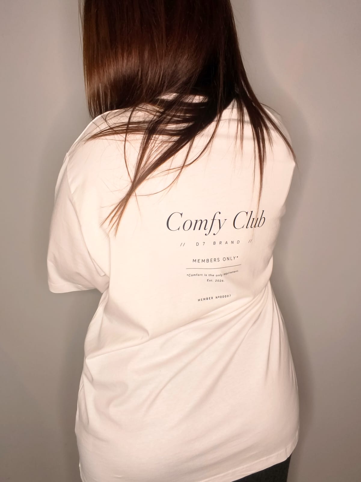 Camiseta Oversize Comfy Blanco - D7 Brand