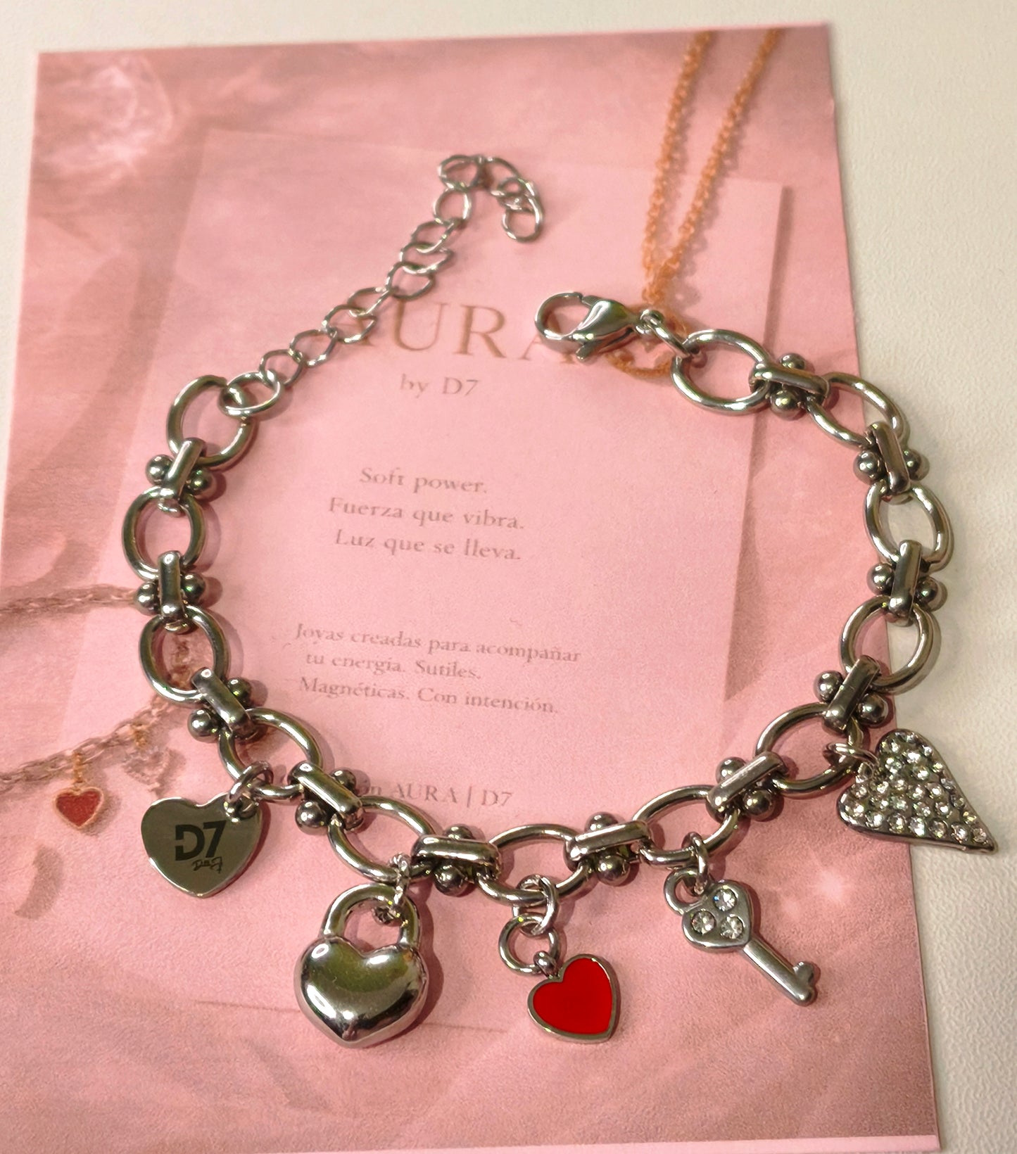 Pulsera Valentín Plata – Colección AURA | D7