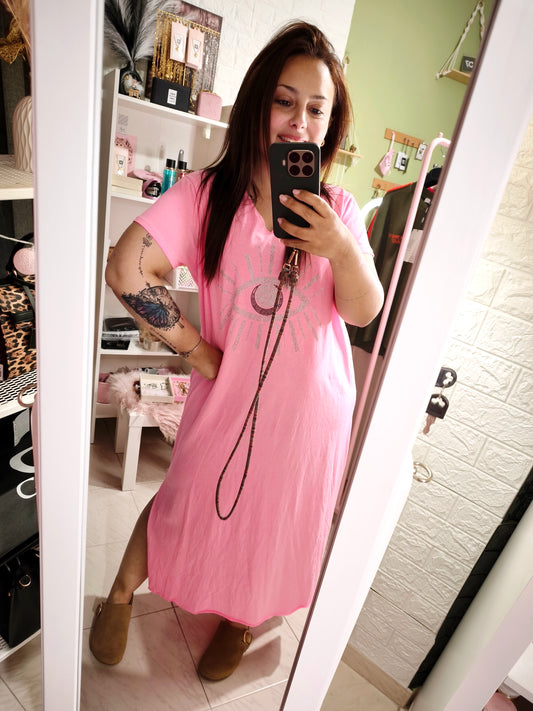 Vestido OJO Strass Acid Wash Colores