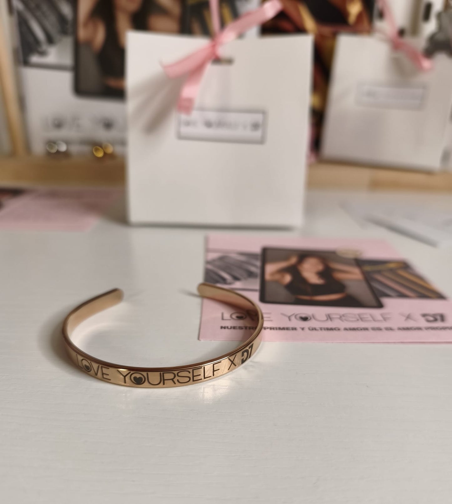 Pulsera Love Yourself x D7 - Oro