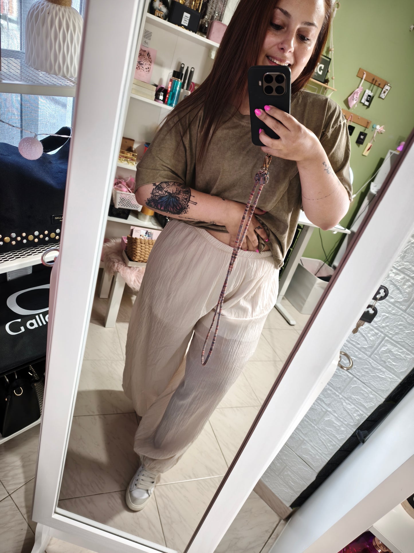 Pantalón bombacho GRECIA Beige