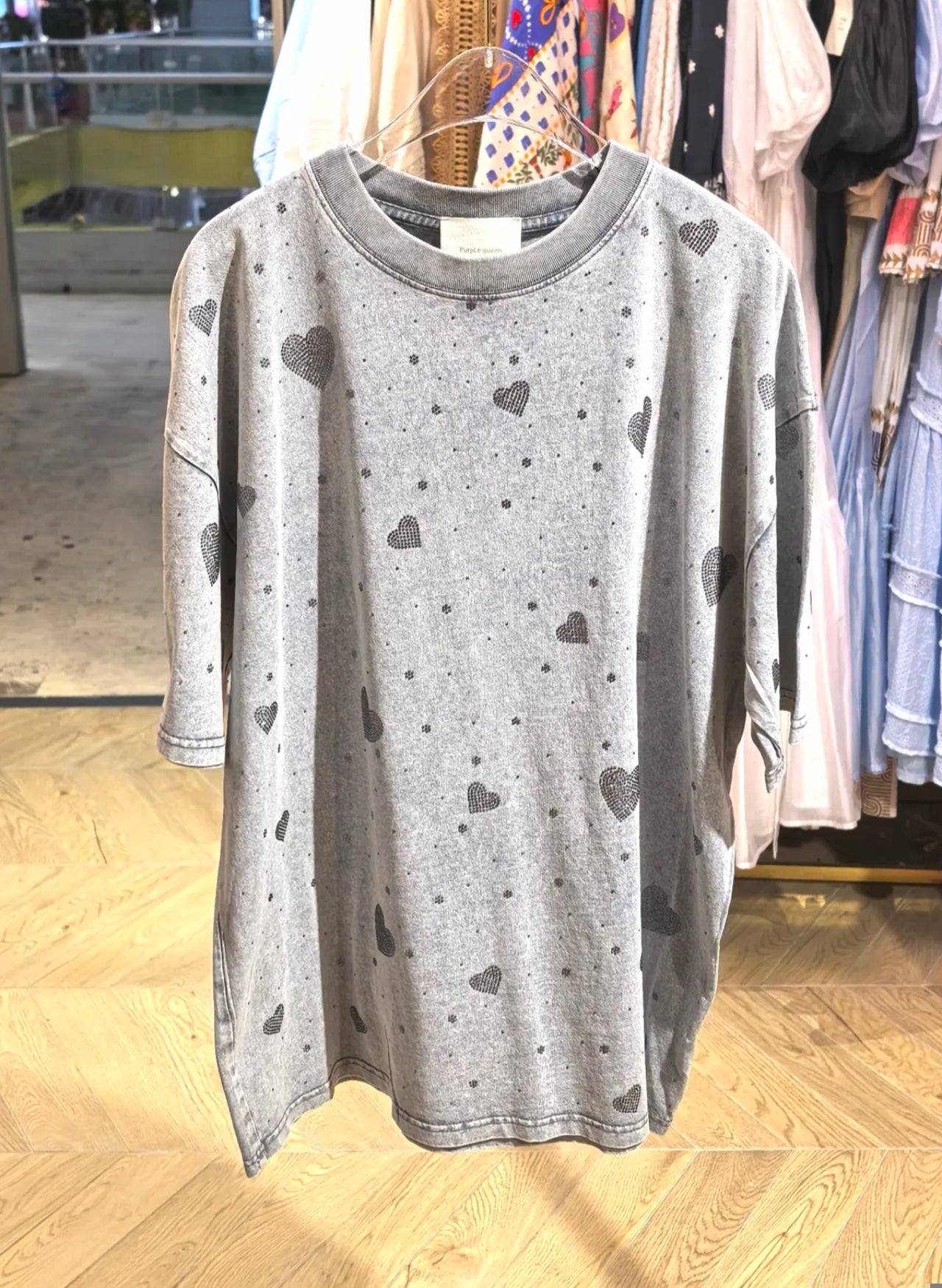 Camiseta Cora Strass Oversize