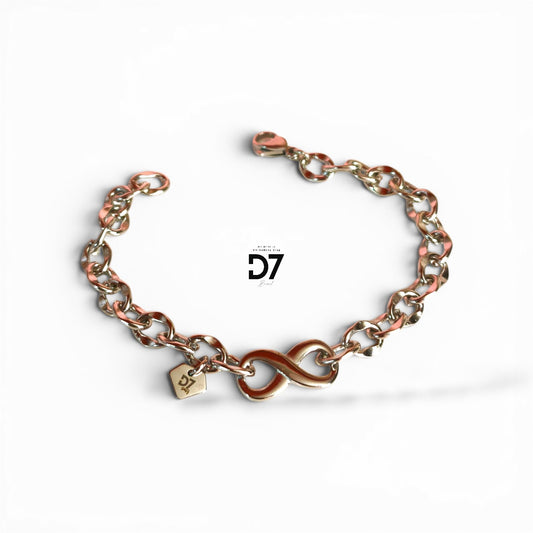 Pulsera Infinito D7 Plata