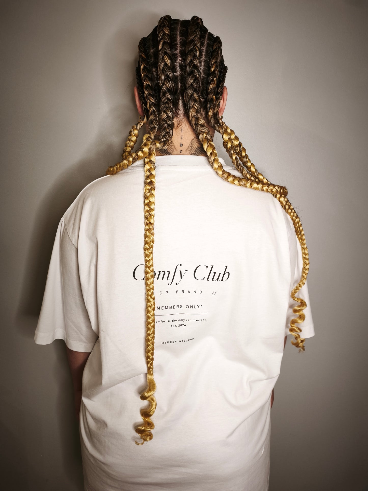 Camiseta Oversize Comfy Blanco - D7 Brand