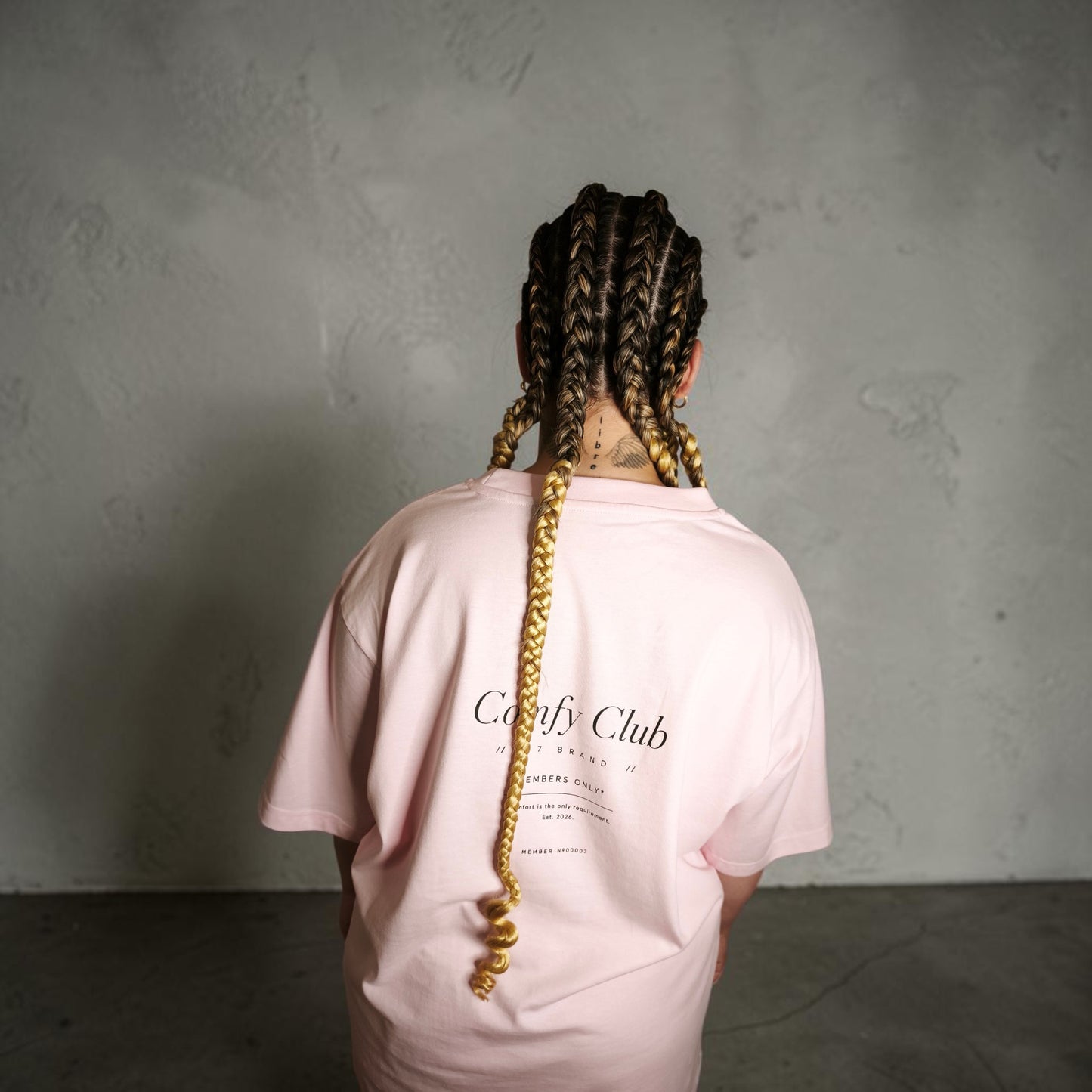Camiseta Oversize Comfy Rosa - D7 Brand