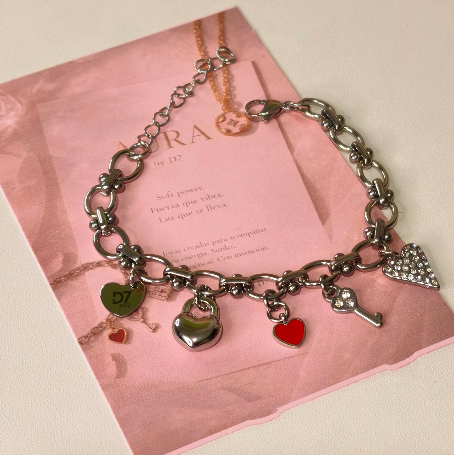 Pulsera Valentín Plata – Colección AURA | D7