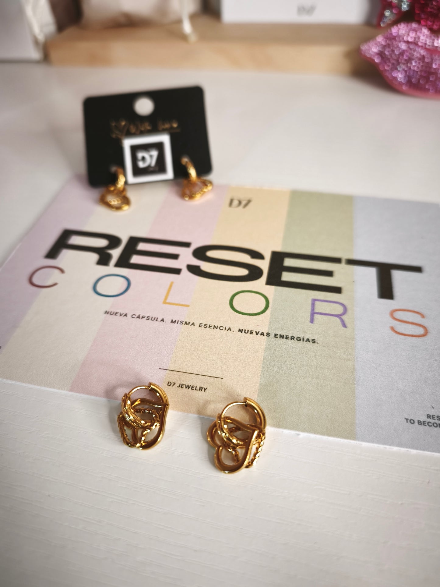 Pendientes RESET ORO x D7