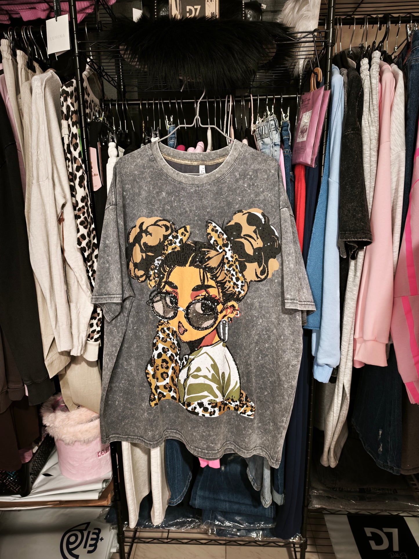 Camiseta Oversize GIRL Print ✨