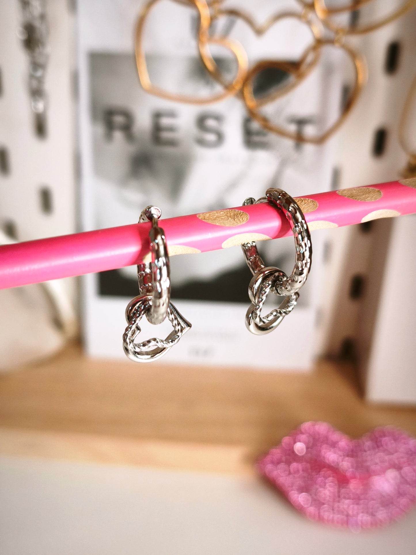 Pendientes RESET Plata x D7