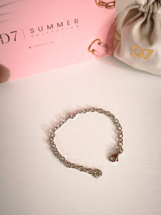 Pulsera Salma Plata & Pink